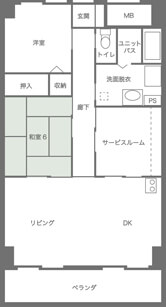 ハイタウン出汐 間取り 3LDK